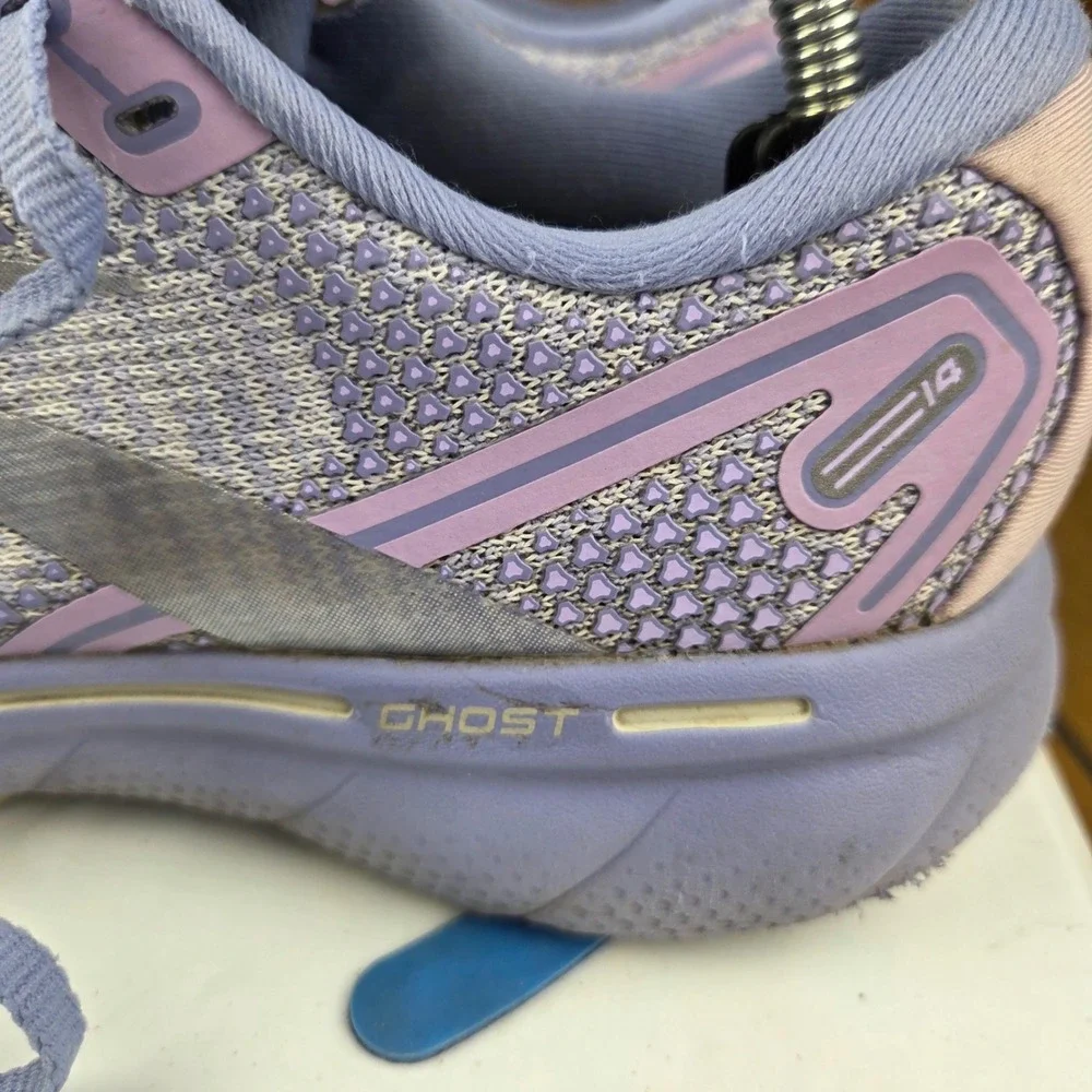 Brooks Ghost 14 Womens Running Shoes Purple Lavender 1203561B566 Size 6.5 B